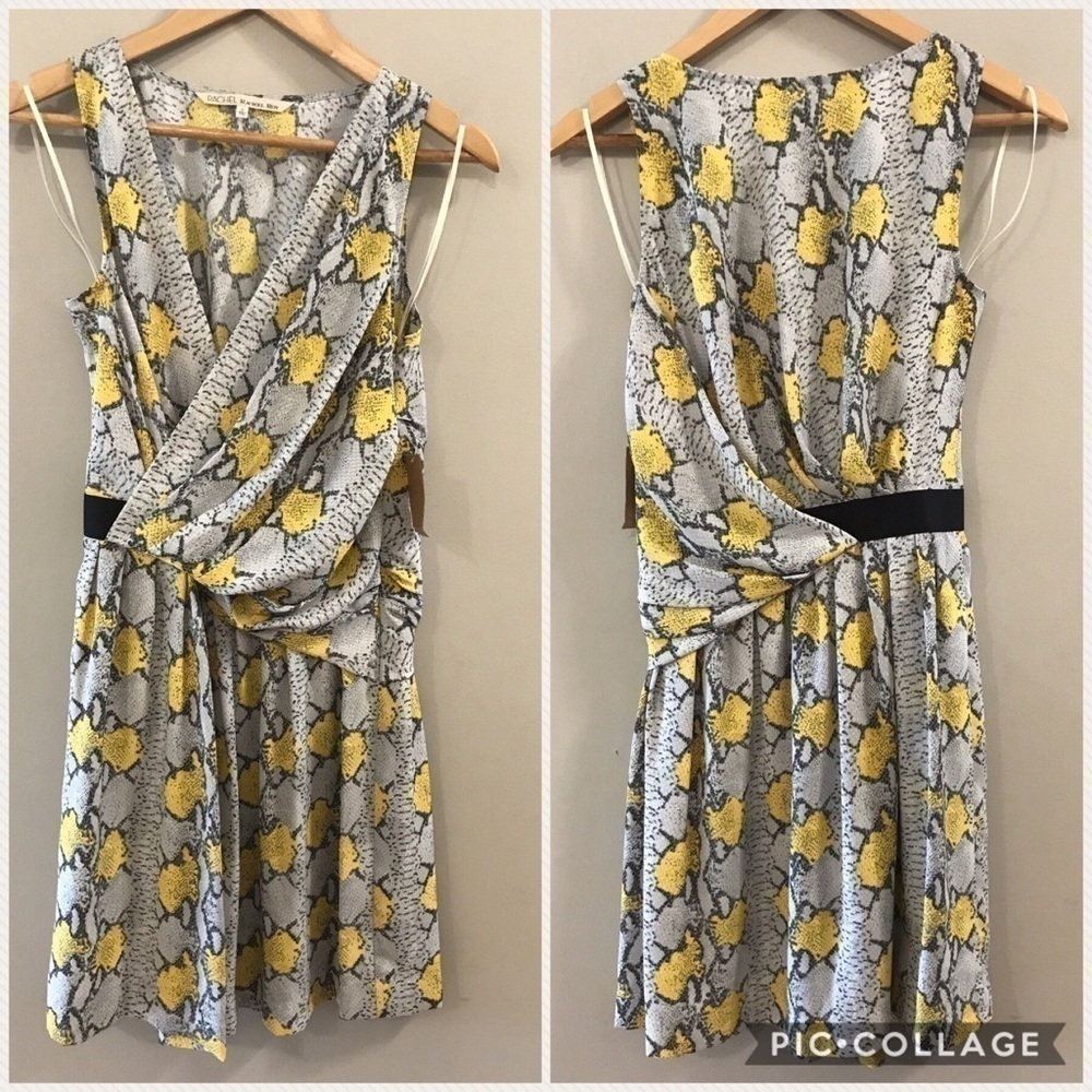 NEW Rachel Roy Desert Bloom Maize Combo Dress 2